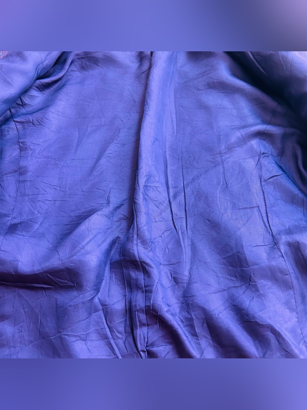 Vtg Casual Corner Women’s Purple Three Button Wool Blend Career Jacket Size 4 - Picture 7 of 10